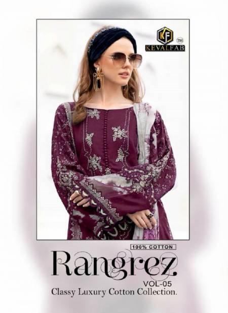Rangrez Vol 5 By Keval Karachi Cotton Dress Material Wholesale Price In Surat